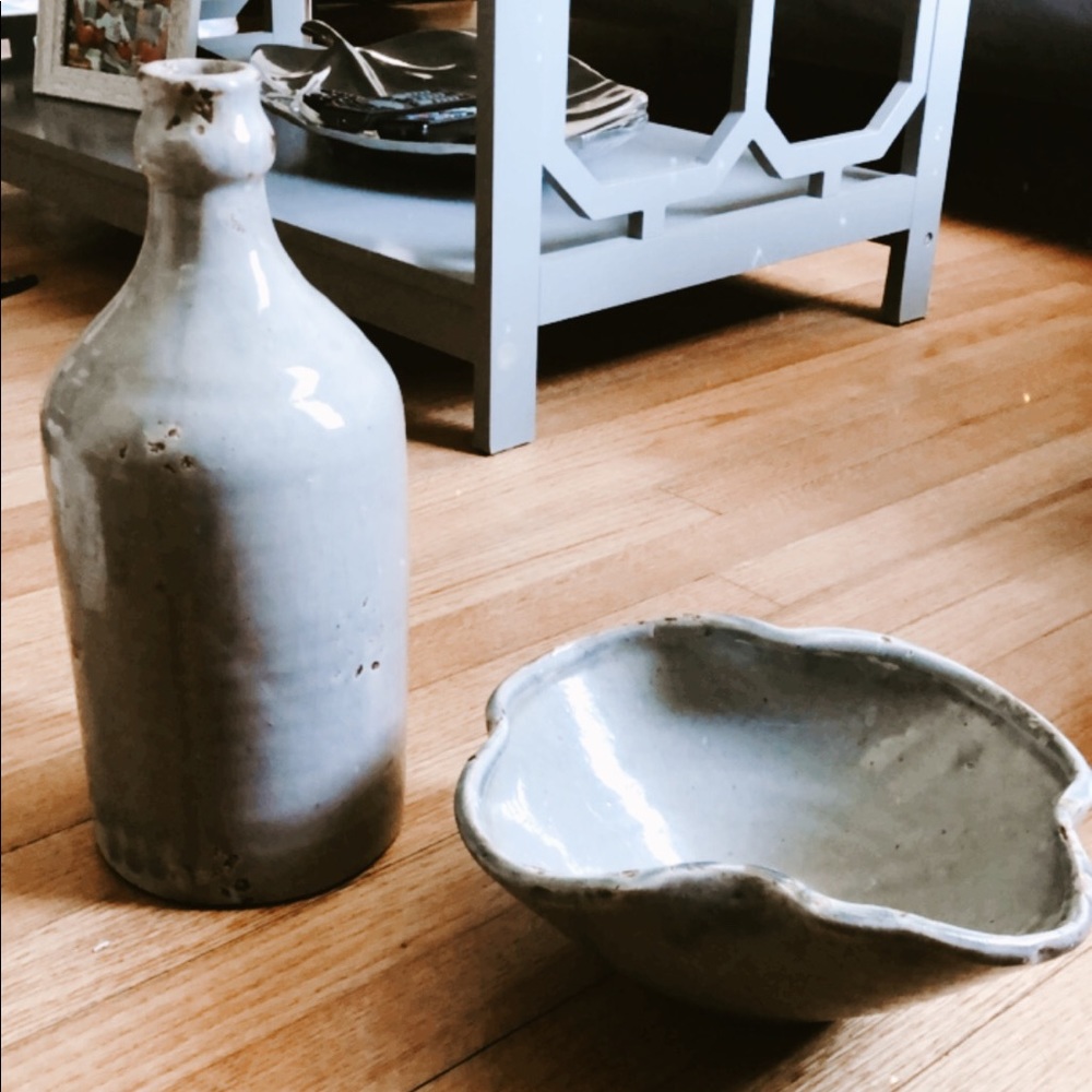 Vase and key bowl set